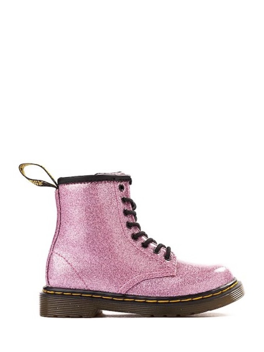 Dr Martens 1460 Pink Glitter Boots Kids Size 13 Girls Combat Lace Up Docs